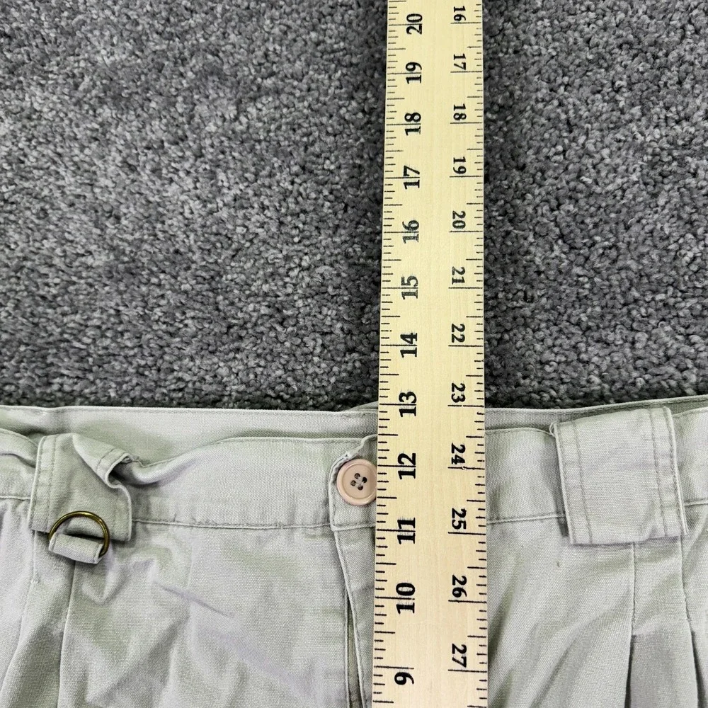 G.P.S. Cargo Shorts Mens 42 Beige Cotton Elastic Waist Pockets Outdoor Casual